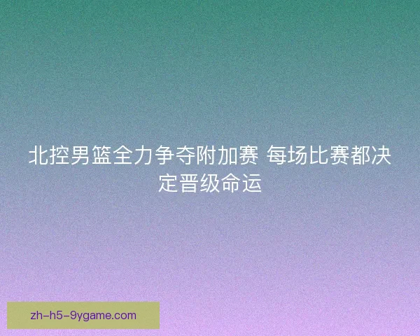 北控男篮全力争夺附加赛 每场比赛都决定晋级命运